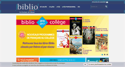 Desktop Screenshot of biblio-hachette.com